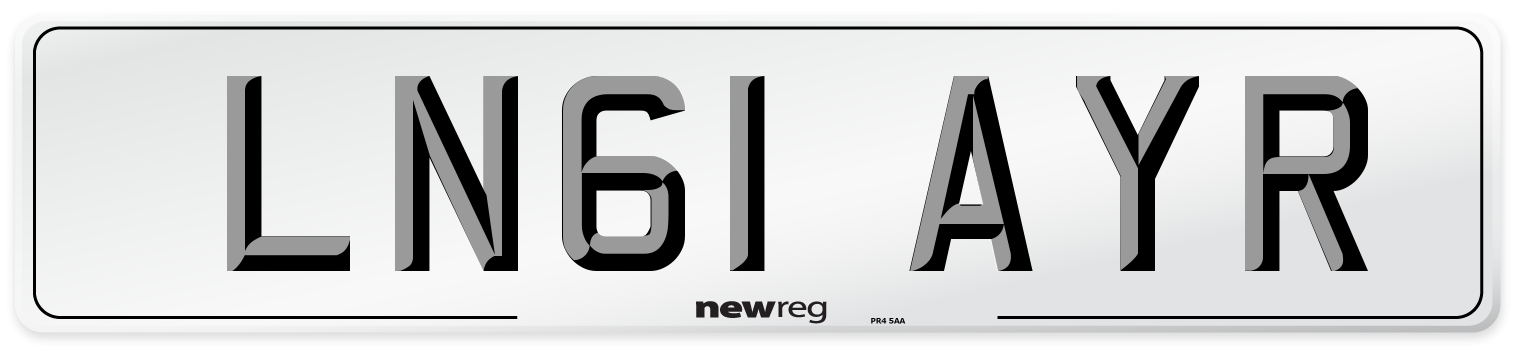 LN61 AYR Number Plate from New Reg